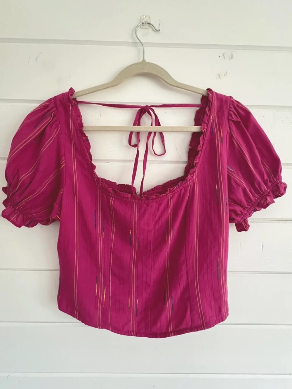Free People Serotonin Smocked Puff Sleeve Top